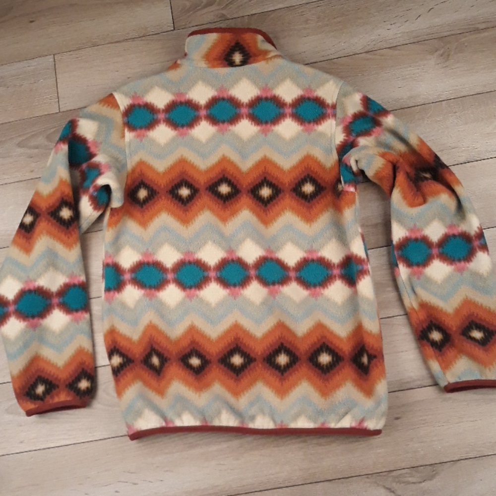Patterned Multicolor Pullover Jacket - image 7